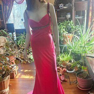 Jovanni Dress - Fuchsia - Size 8 - NWT - Prom/Graduation/Formal